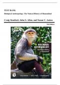Test Bank - Biological Anthropology&colon; The Natural History of Humankind&comma; 5th Edition &lpar;Stanford&comma; 2025&rpar;&comma; Chapter 1-17 &vert; All Chapters