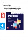 Solution Manual For Principles of Taxation for Business and Investment Planning 2025&colon; Evergreen Release by Jones&comma; All Chapters 1 to 18 Covered&comma; Verified Latest Edition
