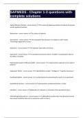 SAFMEDS - Chapter 1-3 questions with complete solutions 