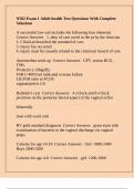 N582 Exam 1 Adult health Test Questions With Complete Solutions
