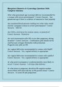 Blueprints Obstetrics & Gynecology Questions With Complete Solutions