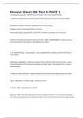 Review Sheet OB Test 5 PART 1
