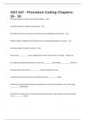OST-247 - Procedure Coding Chapters&colon; 16 - 18