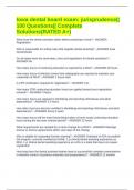 Iowa dental board exam&colon; jurisprudence&vert;&vert; 100 Questions&vert;&vert; Complete Solutions&lpar;RATED A&plus;&rpar;