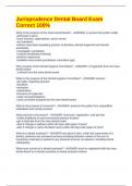 Jurisprudence Dental Board Exam Correct 100&percnt;