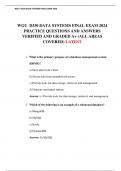 WGU  D330 DATA SYSTEMS FINAL EXAM 2024  
