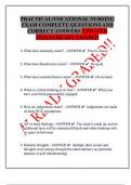 PRACTICAL&sol;VOCATIONAL NURSING  EXAM COMPLETE QUESTIONS AND  CORRECT ANSWERS UPDATED  2025&vert;&vert;ALREADY GRADED