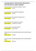 Jurisprudence Iowa Exam Questions And Answers Latest Update   