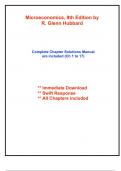 Solutions for Microeconomics&comma; 9th Edition by Hubbard - 2025 Published &lpar;All Chapters included&rpar;