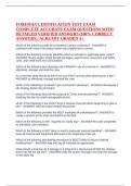 FOREMAN CERTIFICATION TEST EXAM COMPLETE ACCURATE EXAM QUESTIONS WITH DETAILED VERIFIED ANSWER1