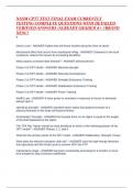 NASM CPT7 TEST FINAL EXAM CURRENTLY TESTING COMPLETE QUESTIONS WITH DETAILED VERIFIED ANSWER1