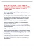 NASM CPT7 TEST FINAL EXAM CURRENTLY TESTING COMPLETE QUESTIONS WITH DETAILED VERIFIED ANSWER1