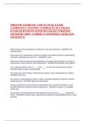 OREGON ASTHETIC LAW ACTUAL EXAM CURRENTLY TESTING COMPLETE ACCURATE EXAM QUESTIONS WITH DETAILED VERIFIED ANSWER1