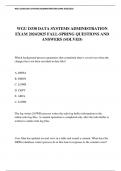 WGU D330 DATA SYSTEMS ADMINISTRATION EXAM 2024&sol;2025 FALL-SPRING QUESTIONS AND ANSWERS &lpar;SOLVED&rpar;