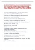 RxTECH PTCB FINAL EXAM CURRENTLY TESTING ACTUAL EXAM COMPLETE ACCURATE EXAM QUESTIONS WITH DETAILED VERIFIED ANSWER1