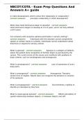 NBCOT&sol;COTA - Exam Prep Questions And Answers A&plus; guide