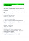 Aviation Ordnance Unit 5 Exam 2024-2025 Rated A&plus;