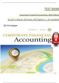Corporate Financial Accounting&comma; 16th Edition TEST BANK by Carl S&period; Warren Jeff Jones&comma; Verified Chapters 1 - 14&comma; Complete Newest Version