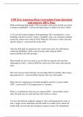 CPR Test&colon; American Heart Association Exam Questions And Answers 100&percnt; Pass&period;