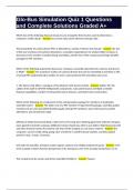 Glo-Bus Simulation Quiz 1 Questions and Complete Solutions Graded A&plus;