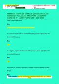 PHYSICS DOPPLER EFFECT QUESTIONS AND  CORRECT DETAILED ANSWERS &vert;ALREADY  GRADED A&plus; LATEST UPDATE &vert; 2024-2025
