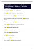GLOBUS Participants Guide Exam Questions and Complete Solutions Graded A&plus;