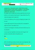 SURGICAL TECHNOLOGY CERTIFICATION  EXAM QUESTIONS AND CORRECT DETAILED  ANSWERS &vert;ALREADY GRADED A&plus; LATEST  UPDATE &vert; 2024-2025