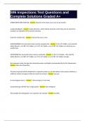 S95 Inspections Text Questions and Complete Solutions Graded A&plus;