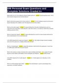 S95 Personal Exam Questions and Complete Solutions Graded A&plus;
