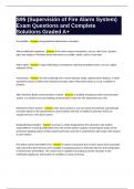 S95 &lpar;Supervisi&oacute;n of Fire Alarm System&rpar; Exam Questions and Complete Solutions Graded A&plus;
