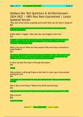 Oedipus Rex Test Questions & Verified Answers 2024-2025 &vert; 100&percnt; Pass Rate Guaranteed &vert; Latest  Updated Version
