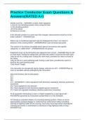 Practice Conductor Exam Questions & Answers&lpar;RATED A&plus;&rpar;