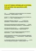 S-12 CITYWIDE SPRINKLER SYSTEMS&comma; S12 sprinkler test questions with answers
