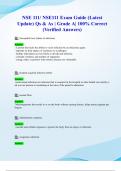 NSE 111&sol; NSE111 Exam Guide &lpar;Latest 2024&sol; 2025 Update&rpar; Qs & As &vert; Grade A&vert; 100&percnt; Correct &lpar;Verified Answers&rpar;
