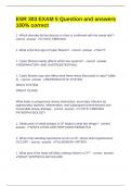 ESR 303 EXAM 5 Question and answers 100&percnt; correct 