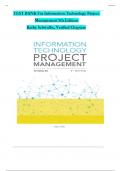 TEST BANK For Information Technology Project Management 9th Edition by Kathy Schwalbe&comma; Verified Chapters 1 - 13&comma; Complete Newest Version