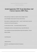 Aerial Apparatus CDC Exam Questions And Correct Answers 100&percnt; Pas