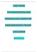TEST BANK FOR Huether AND Mccances Understanding Pathophysiology 2ND Edition BY Power KEAN