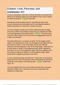 Custom Liver&comma; Pancreas&comma; and Gallbladder ATI - 2024 Questions with verified answers