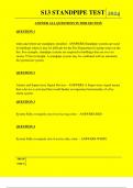  S13 STANDPIPE TEST QUESTIONS AND ANSWERS 2024