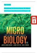 TEST BANK for Microbiology&colon; An Evolving Science 5th Edition by Slonczewski & Foster&semi; ISBN&colon; 9780393419962&comma; VH 1 TO 5&sol;&sol;100&percnt; VERIFIED