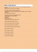 NFS 212G Quiz 5 2024 questions with verified correct answers