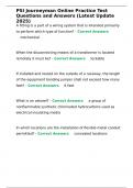 PSI Journeyman Online Practice Test Questions and Answers &lpar;Latest Update 2025&rpar;