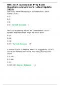 NEC 2017 Journeyman Prep Exam Questions and Answers &lpar;Latest Update 2025&rpar;