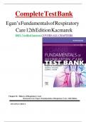 Test Bank Egan&rsquo;s Fundamentals of Respiratory Care 12th Edition Kacmarek