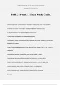 BME 214 week 11 Exam Study Guide