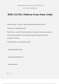 BME 214 FDA Midterm Exam Study Guide&period;