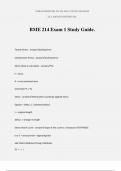 BME 214 Exam 1 Study Guide
