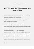 BME 284L Final Prep Exam Questions With Correct Answers