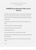 BNR200 Exam Questions With Correct Answers
